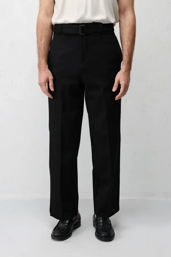 Antioch Siyah Relaxed Fit Kemerli Erkek Pantolon Antioch Siyah Relaxed Fit Kemerli Erkek Pantolon