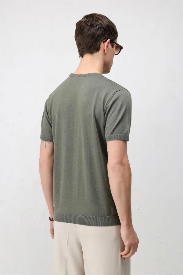 Antioch Haki Comfort Slim Triko T-Shirt