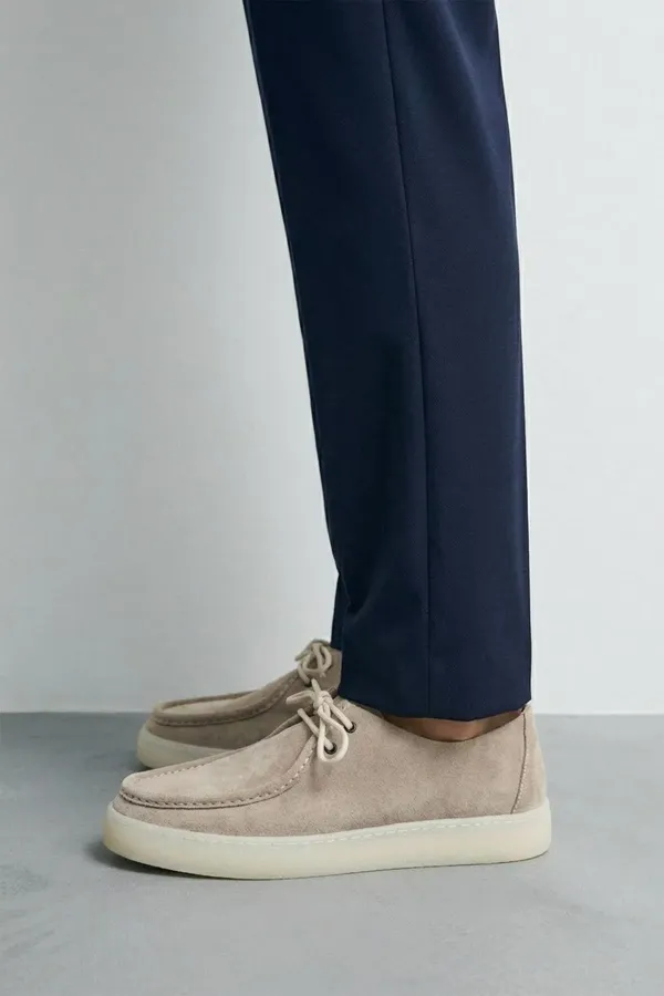 Antioch Taş Yumuşak Dikişli Burun Deri Ayakkabı