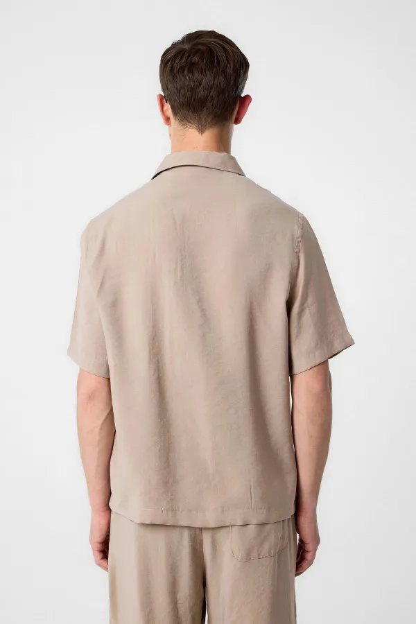 Antioch Bej Modal Kumaş Erkek Gömlek