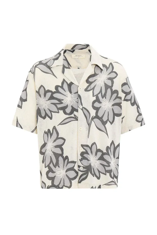 Antioch Grey Patterned Men's Shirt