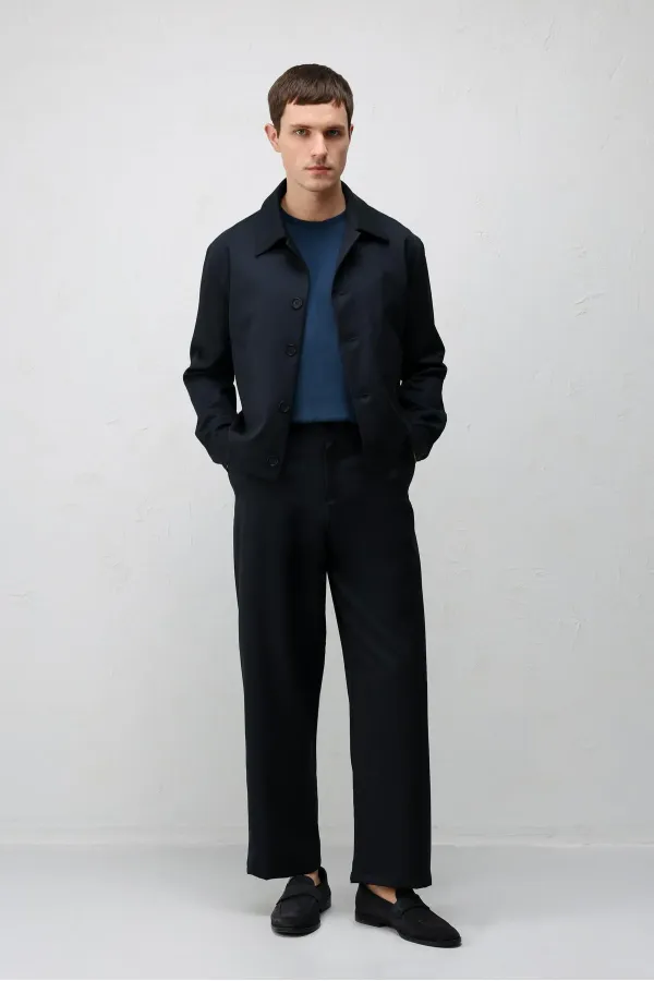 Antioch Navy Relaxed Fit Spring Men's Jacket