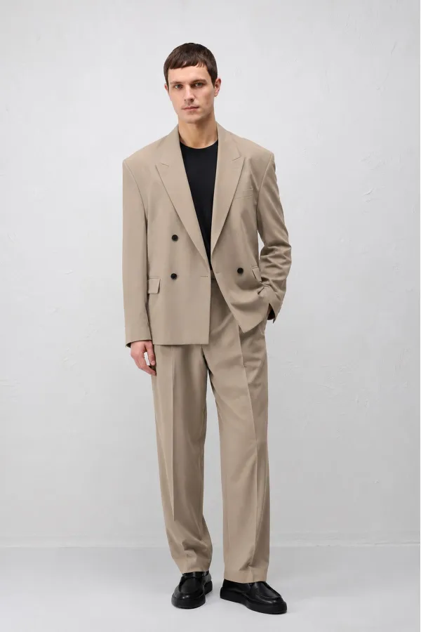 Antioch Bej Relaxed Fit Erkek Blazer Ceket Antioch Bej Relaxed Fit Erkek Blazer Ceket