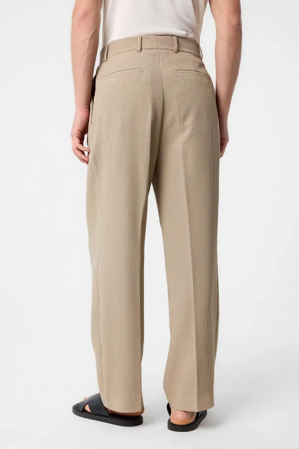 Antioch Bej Baggy Fitilli Erkek Pantolon