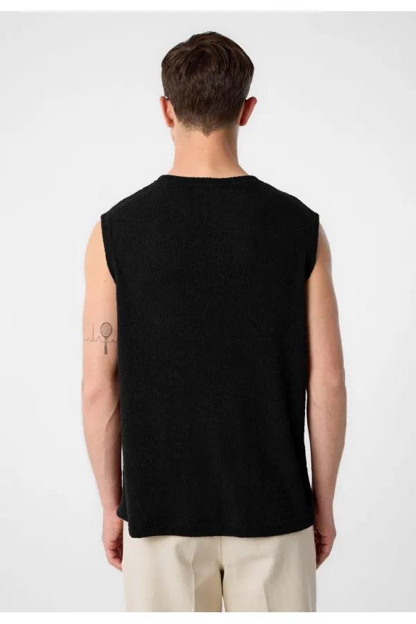 Antioch Siyah Dokulu Erkek Kolsuz T-Shirt Antioch Siyah Dokulu Erkek Kolsuz T-Shirt