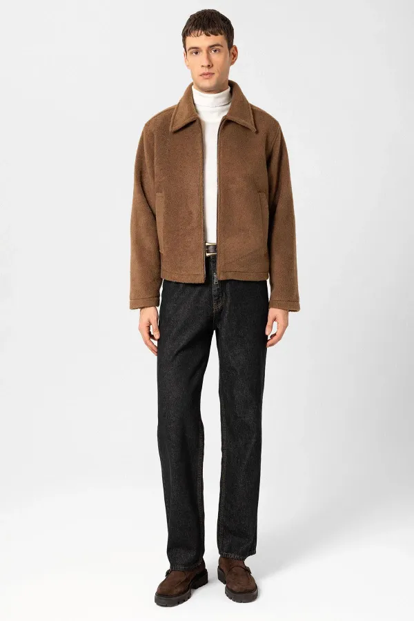 Veste pour homme Antioch Coffee, texture douce et décontractée