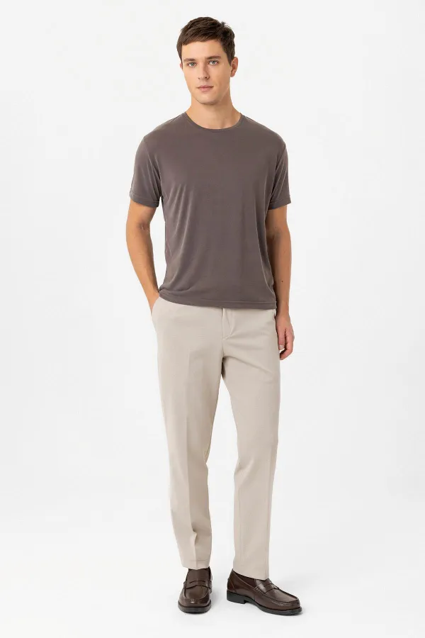 T-shirt homme Antioch Coffee coupe classique en tissu technique modal