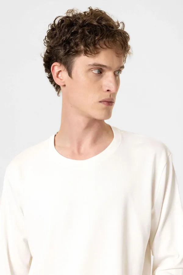 T-shirt basique blanc Antioch pour homme, coupe décontractée