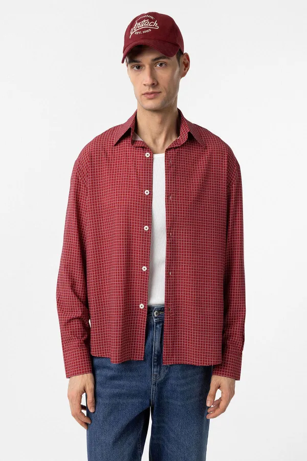 Chapeau brodé Antioch Burgundy pour homme