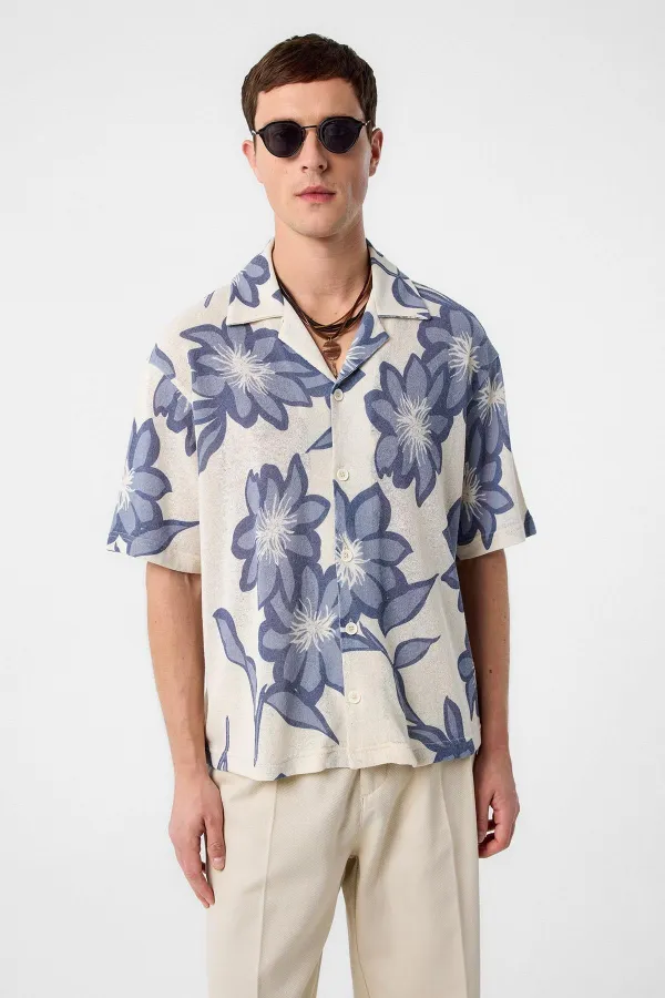 Antioch Blue Patterned Men's Shirt