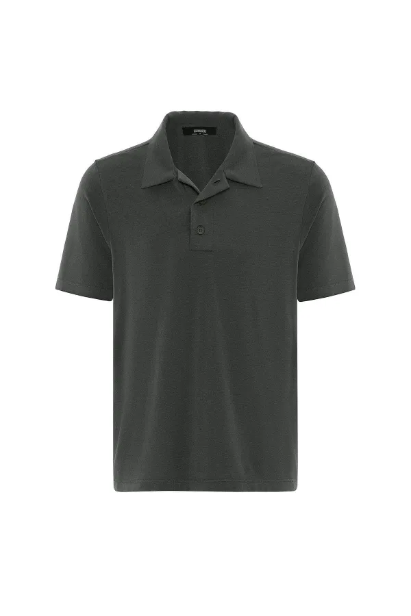 Antioch Khaki Regular Fit Polo Neck Men's T-Shirt