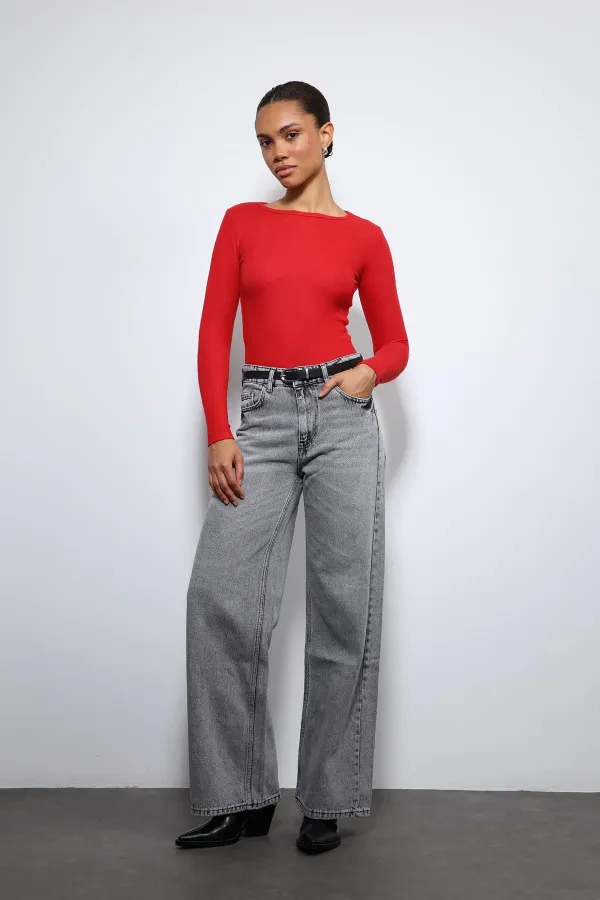 T-shirt à manches longues Antioch Red Basic