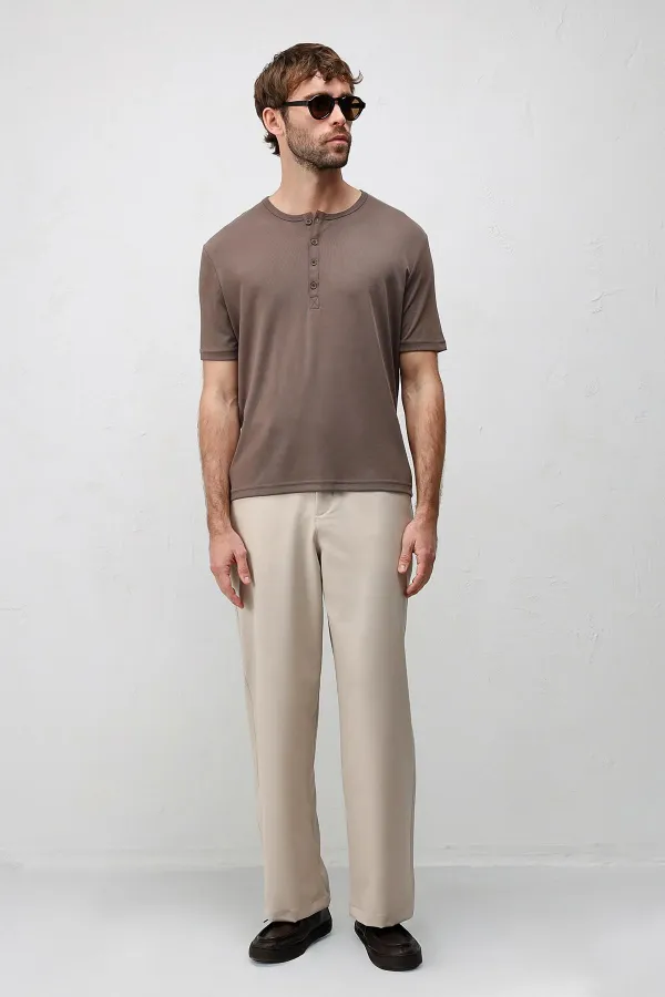 T-shirt homme à col boutonné Antioch Coffee