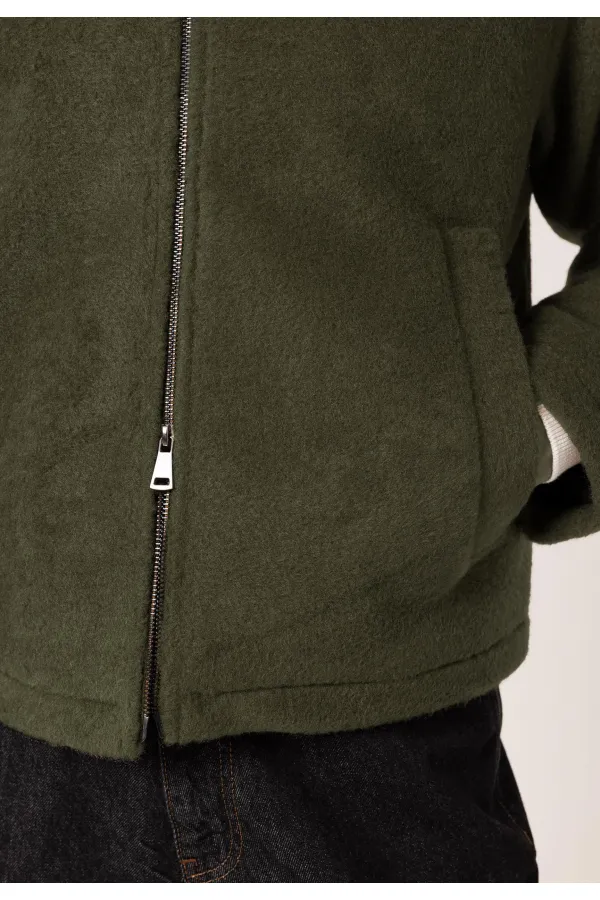 Antioch Khaki Relaxed Soft Textured Men's Jacket