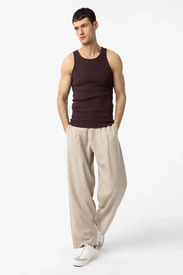 Débardeur homme Antioch marron foncé coupe ajustée