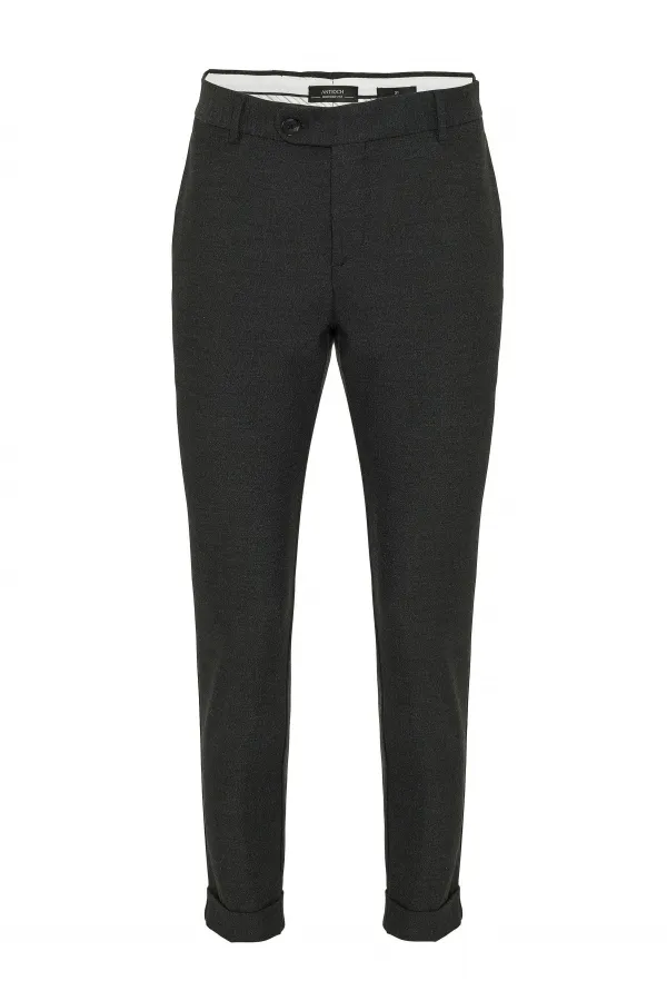 Antioch Smoked Regular Fit Double Hem Men's Trousers