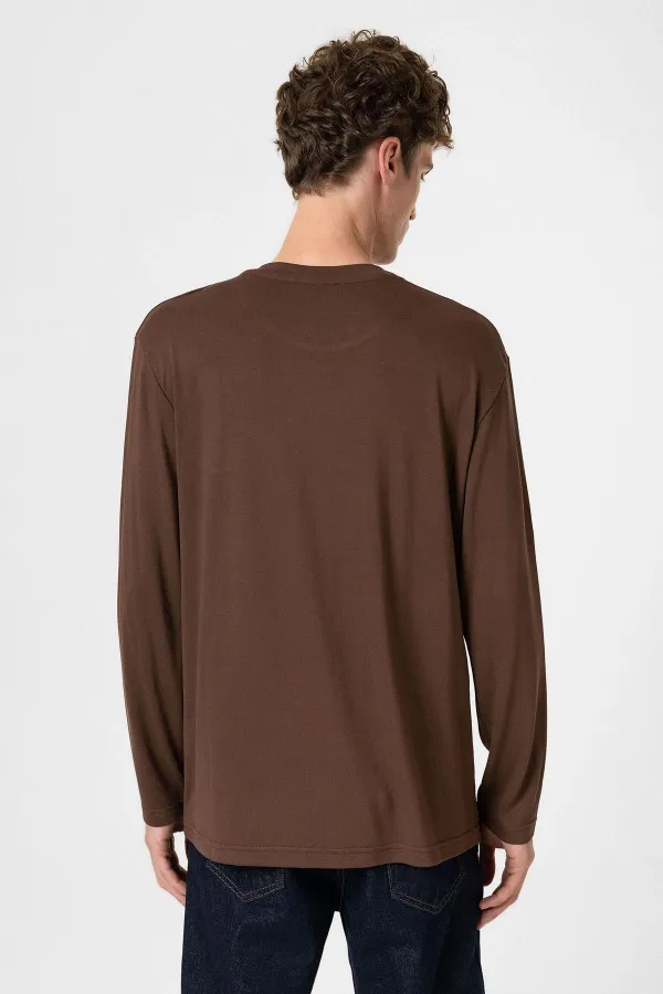 Antioch Kahve Relaxed Fit Basic Erkek T-Shirt