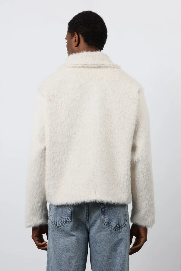 Antioch Ekru Yumuşak Dokulu Erkek Mont