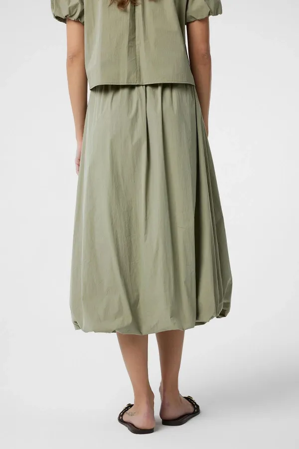 Jupe midi ballon Antioch Green pour femme
