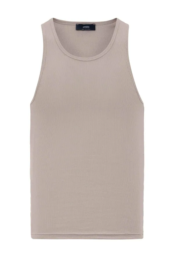 Antioch Bej Slim Fit Erkek Atlet