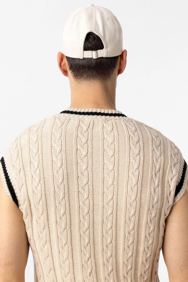 Chapeau brodé Antioch Ecru pour homme