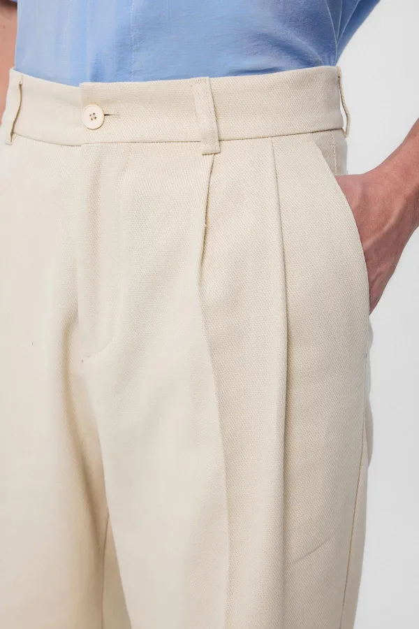 Antioch Stone High Waist Cotton Men's Trousers