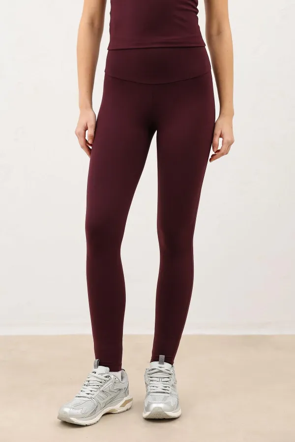 Leggings taille haute bordeaux Antioch