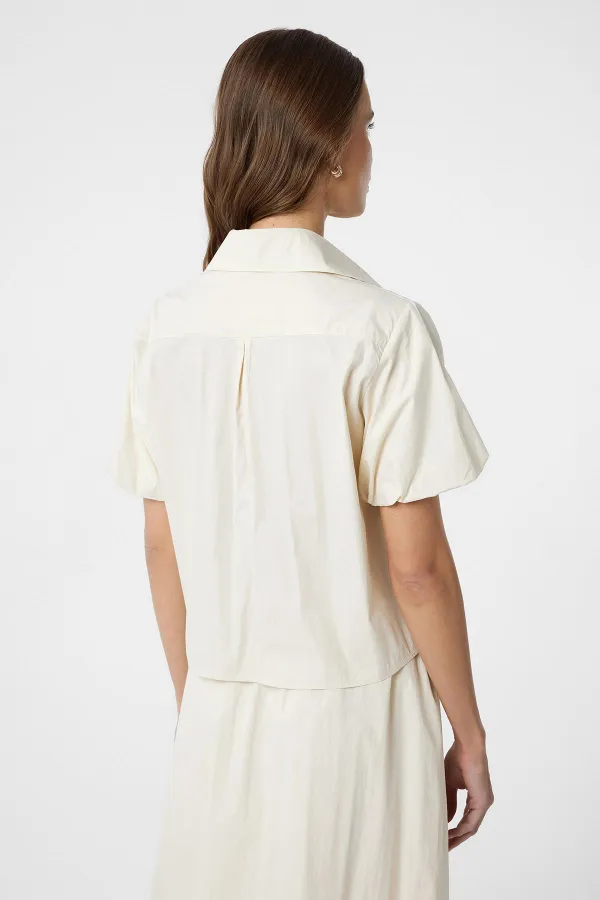 Chemise à manches ballon Antioch Stone pour femme