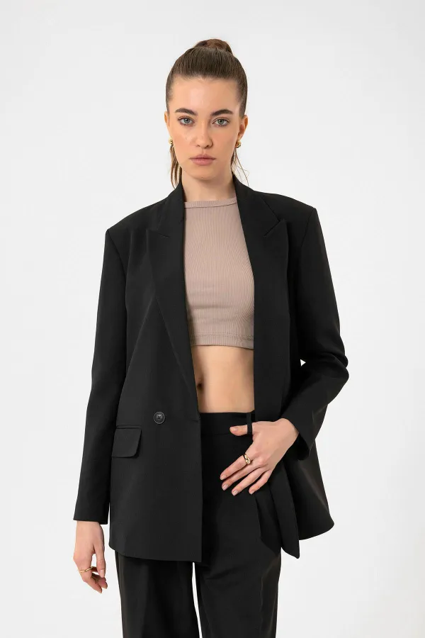 Débardeur court côtelé beige Antioch pour femme