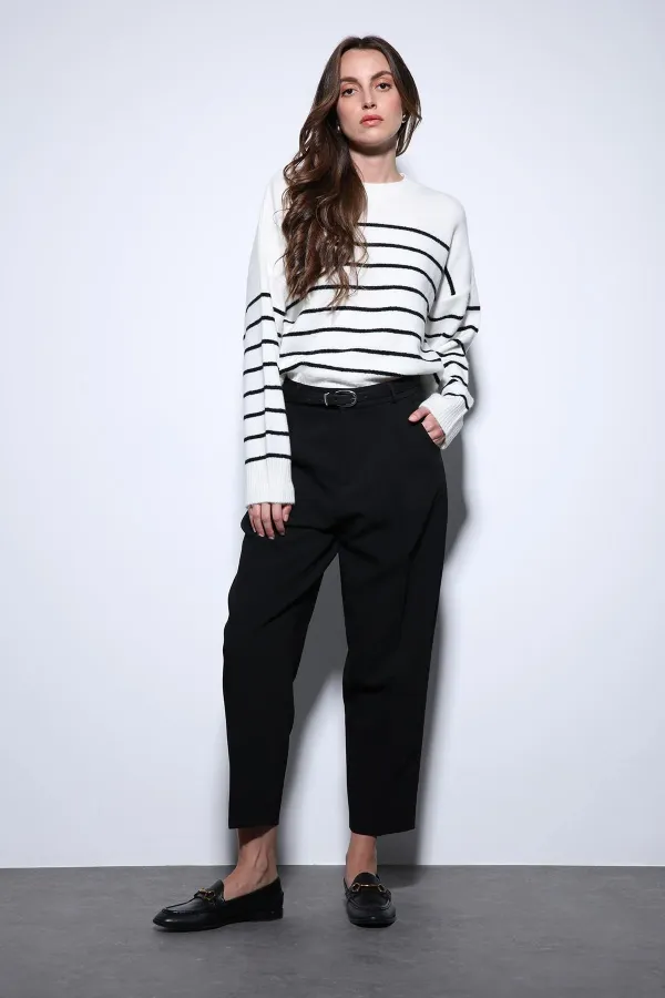 Antioch Taş Çizgili Triko Kazak