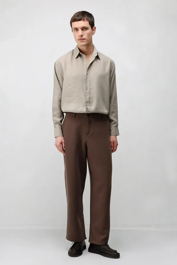 Antioch Vizon Modal Karışımlı Relax Fit Erkek Gömlek