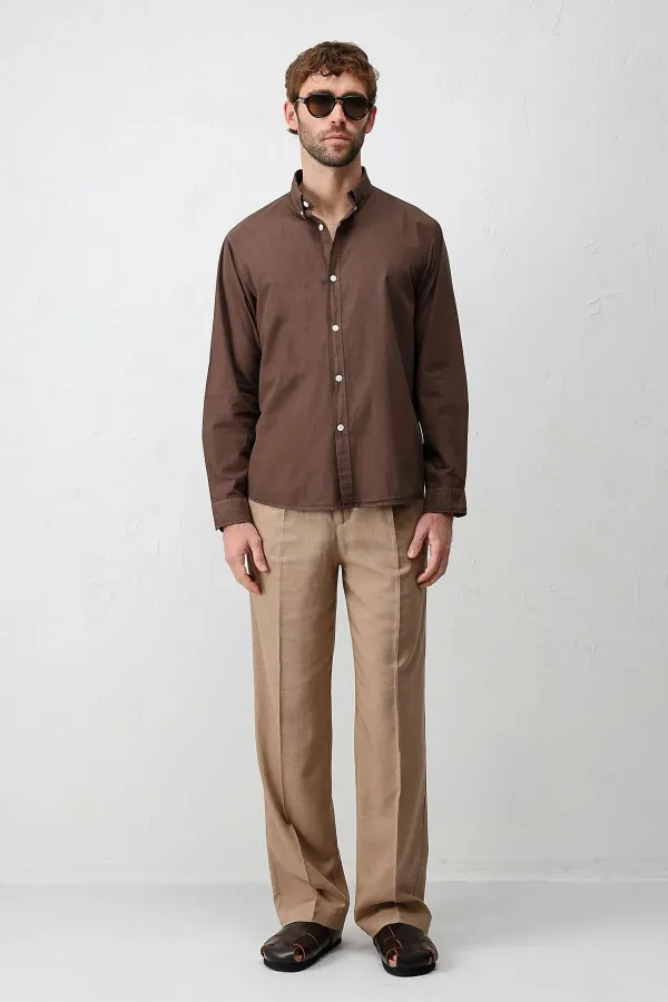 Antioch Kahve Relax Fit Erkek Gömlek