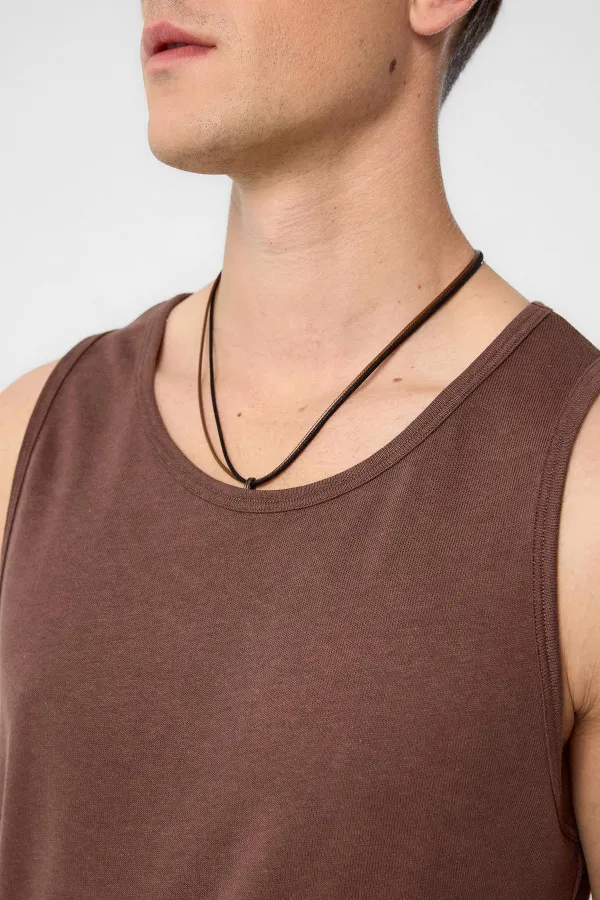 Débardeur basique pour homme Antioch Coffee