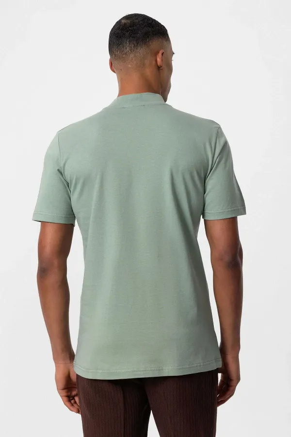 T-shirt basique Antioch Mint coupe ajustée