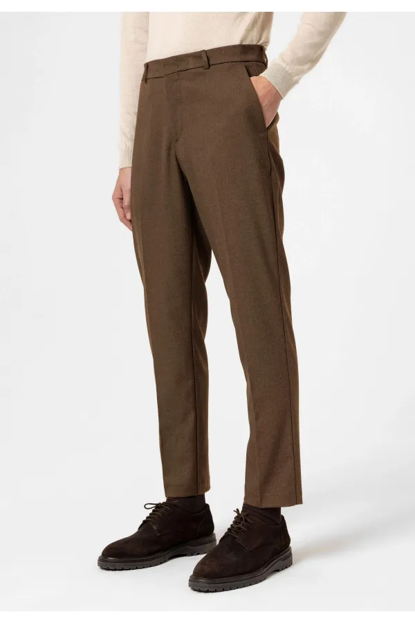 Antioch Taba Yüksek Bel Klasik Erkek Pantolon