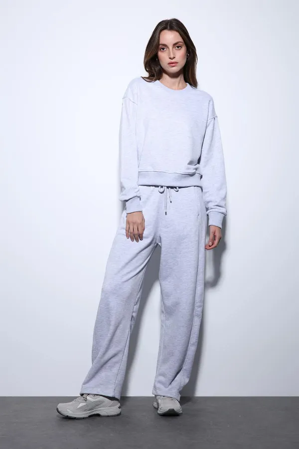 Sweat-shirt basique Antioch Grey Melange pour femme