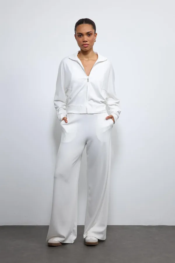 Ensemble de survêtement rayé à jambes larges Antioch Off-White