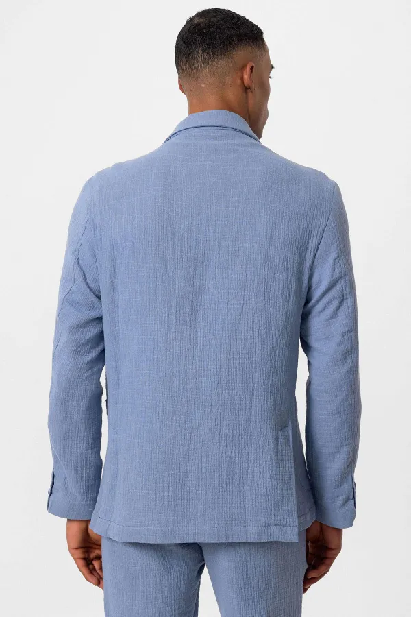 Antioch Mavi Astarsız Torba Cepli Erkek Blazer Ceket Antioch Mavi Astarsız Torba Cepli Erkek Blazer Ceket