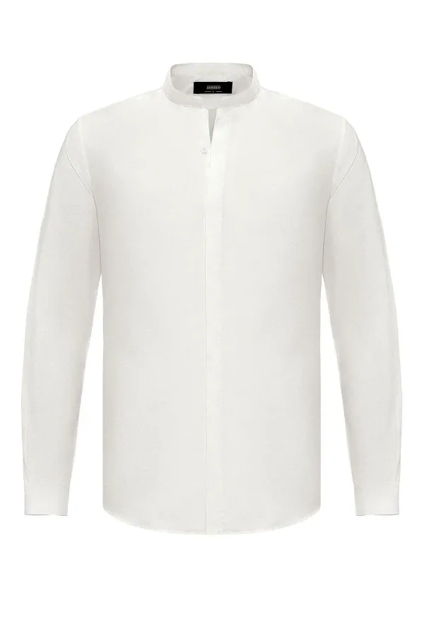Antioch White Men's Long-Sleeve Shirt