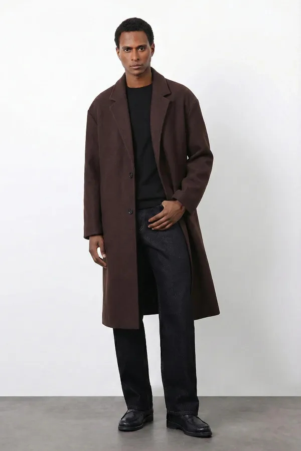 Antioch Coffee Relax Fit Men's Coat