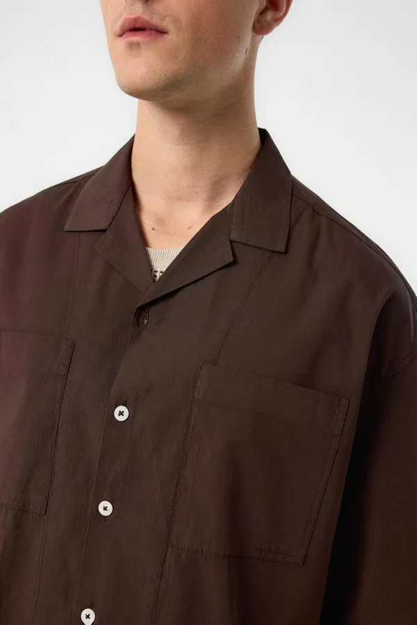 Antioch Coffee Relax Fit Short Men's Shirt