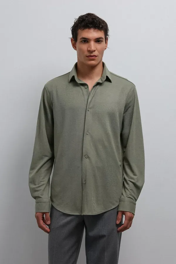 Antioch Khaki Relax Fit Men's Shirt