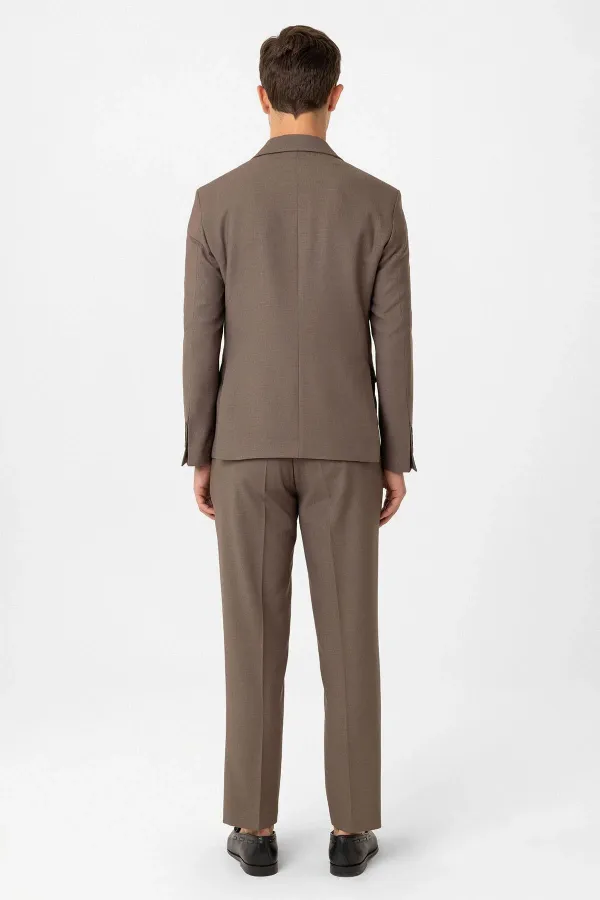 Costume classique pour homme Antioch Coffee, coupe ajustée