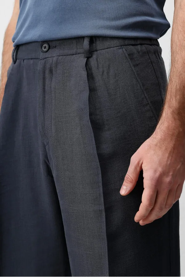 Antioch Lacivert Lyocell Karışımlı Erkek Pantolon