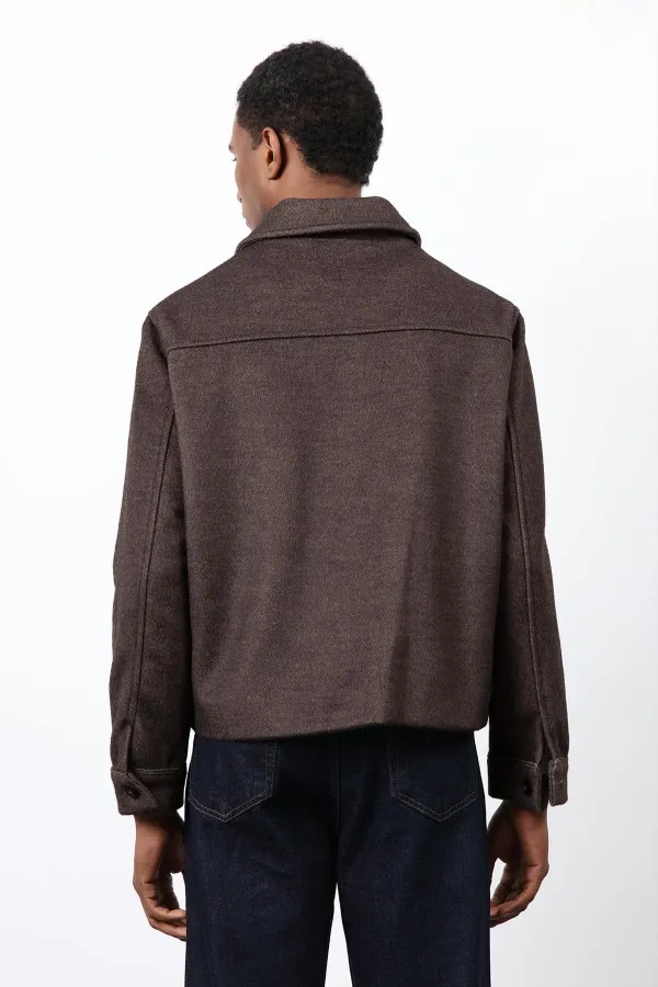Veste pour homme Antioch Coffee en laine mélangée