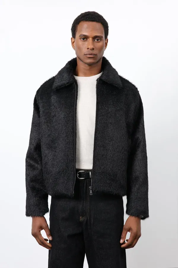 Antioch Siyah Yumuşak Dokulu Erkek Mont