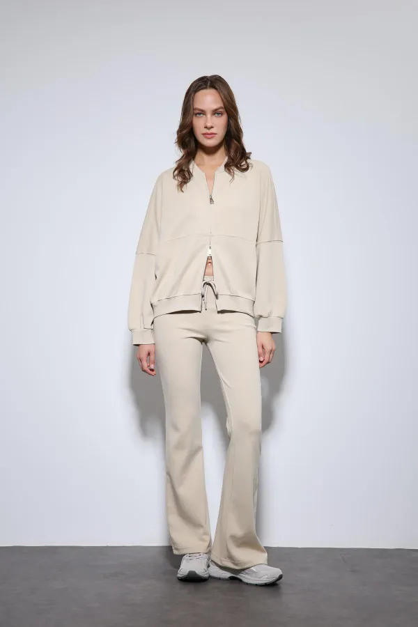 Antioch Taş Bomber Ceket Ve İspanyol Paça Eşofman Takım