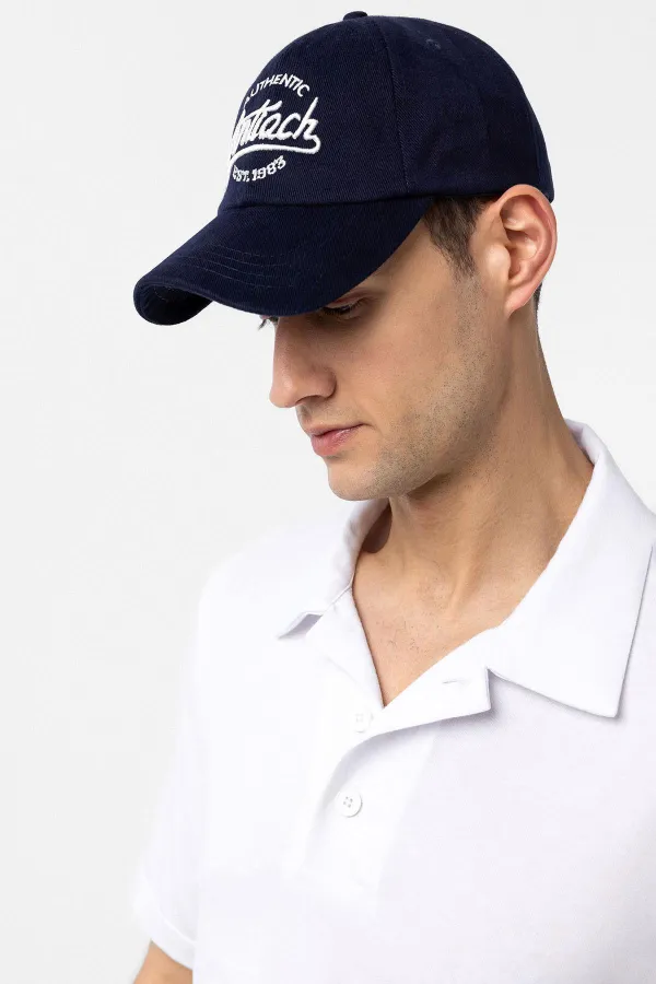 Chapeau brodé bleu marine Antioch pour homme