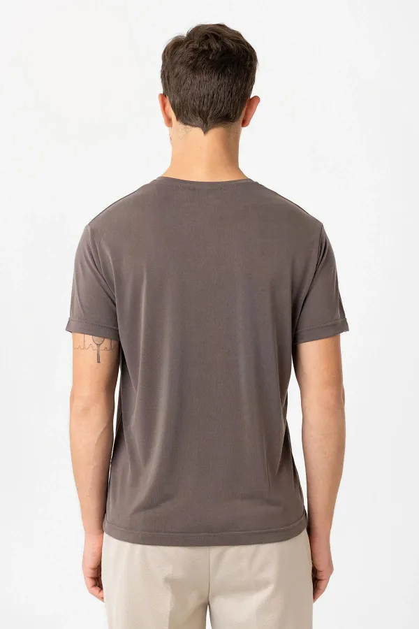 T-shirt homme Antioch Coffee coupe classique en tissu technique modal