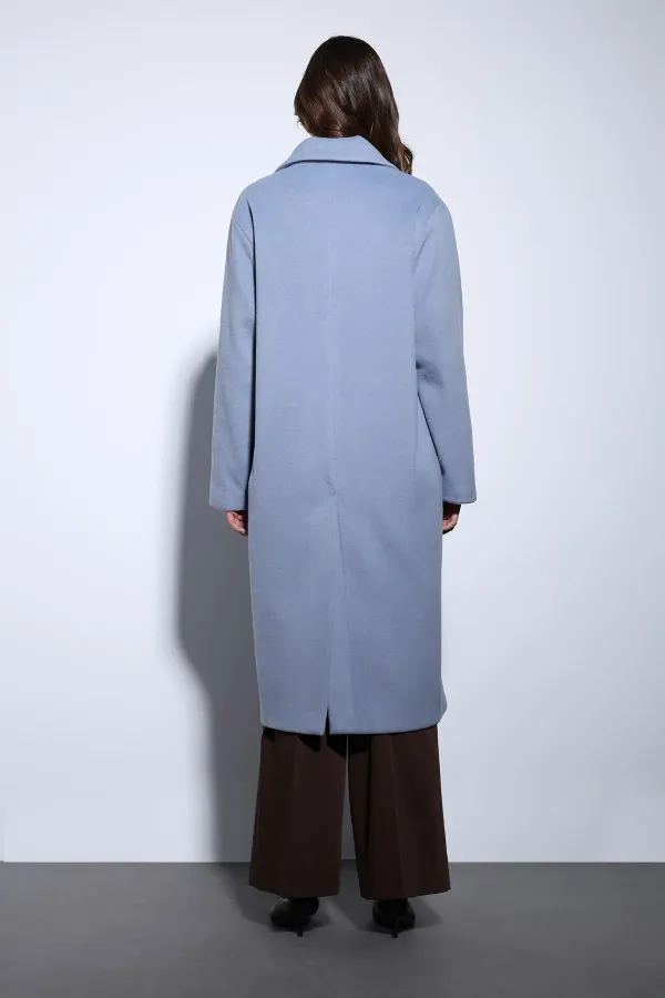 Antioch Mavi Kruvaze Kadın Kaban